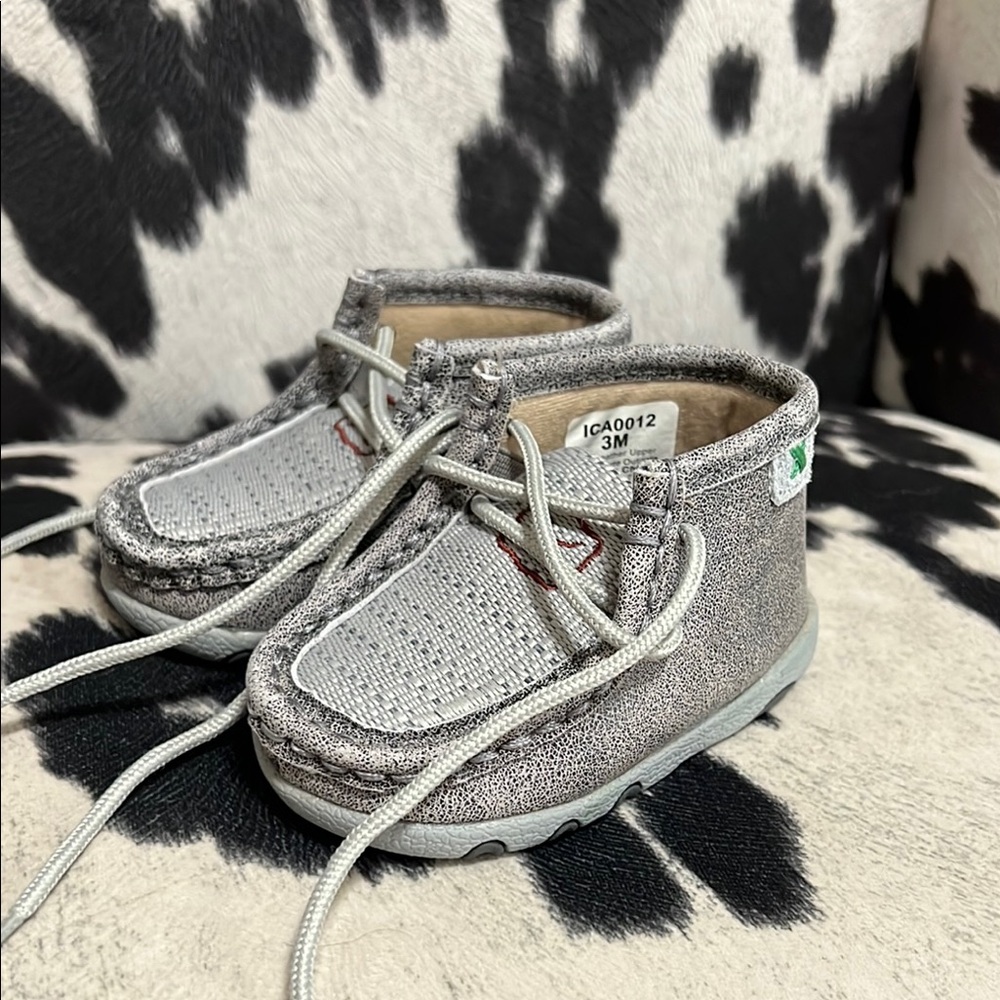 Twisted X Gray Moccasin Shoes